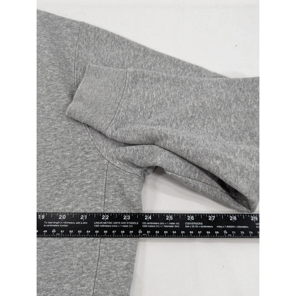 Nike Embroidered Swoosh Crewneck Sweatshirt Large Saints Tennis Heather Gray